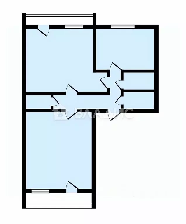 2-к кв. Московская область, Бронницы Советская ул., 112 (55.2 м) - Фото 2