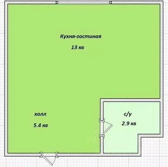 Студия Московская область, Люберцы Зенино ЖК Самолет мкр, проезд ... - Фото 1