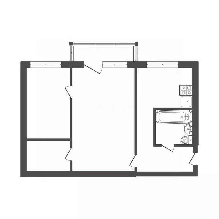 2-к кв. Тульская область, Киреевский район, Бородинское с/пос, ... - Фото 2