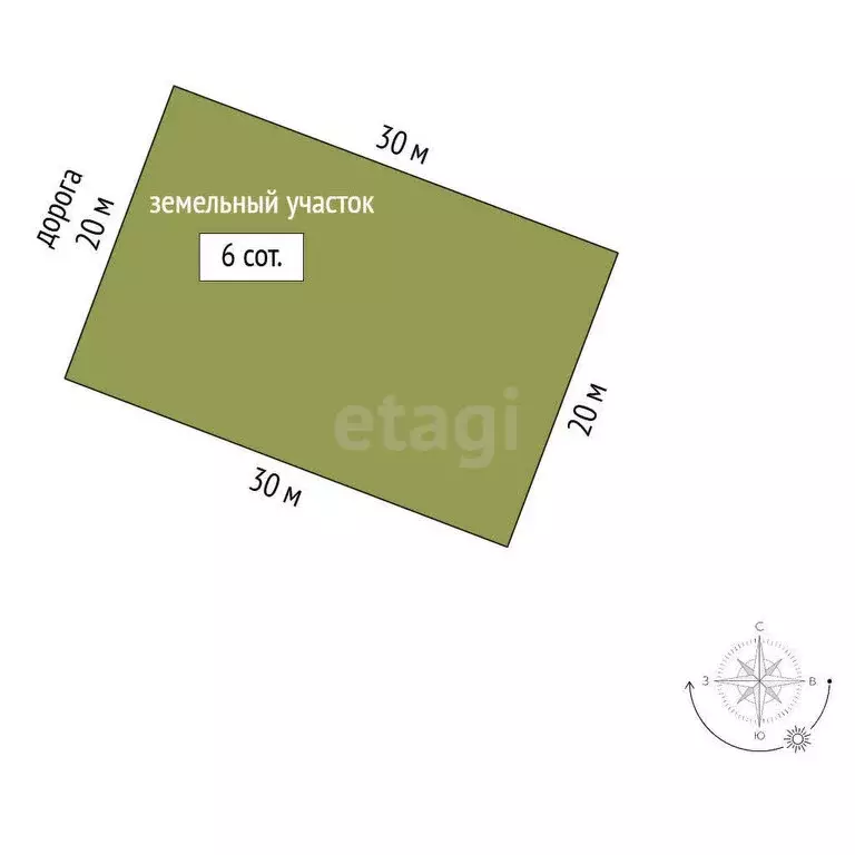 Участок в Каменское, Карьерная улица (6 м) - Фото 1