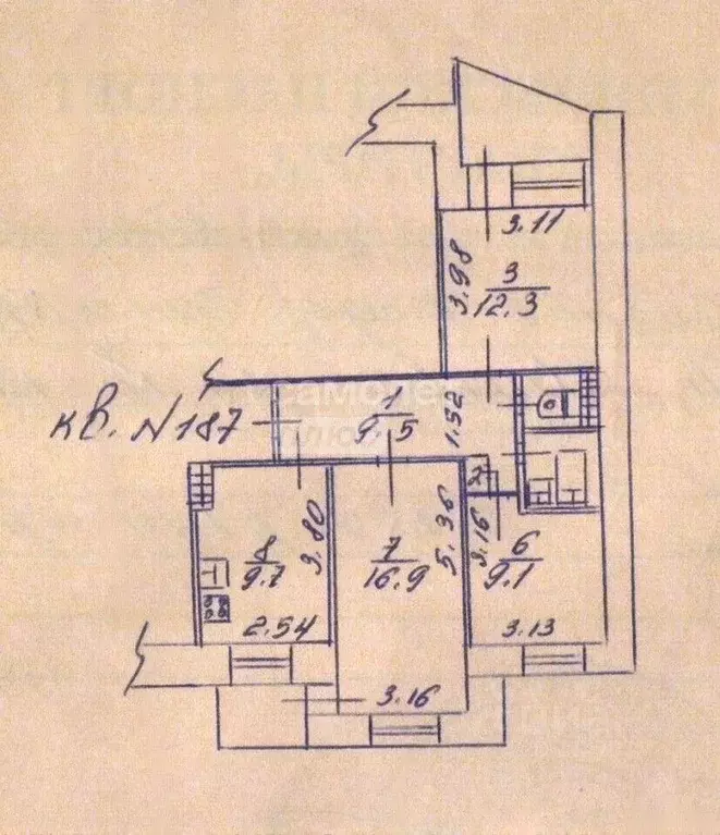 3-к кв. Крым, Симферополь ул. Маршала Жукова, 29 (64.9 м) - Фото 2
