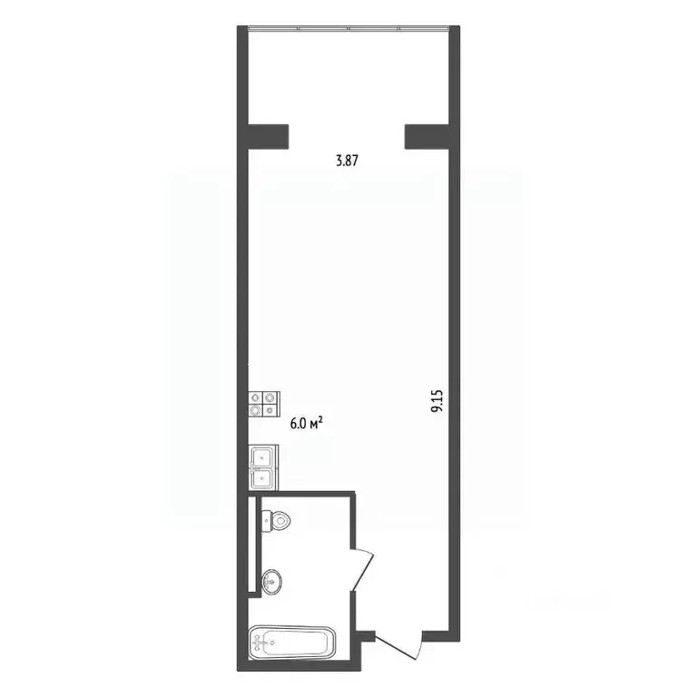 1-к кв. Московская область, Одинцовский городской округ, ... - Фото 2