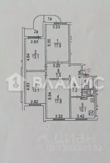 4-к кв. Москва Загорьевская ул., 23К1 (90.7 м) - Фото 1