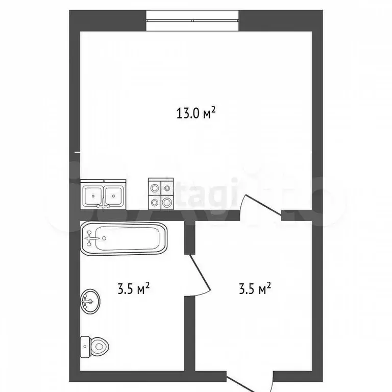 Квартира-студия, 20 м, 9/17 эт. - Фото 0