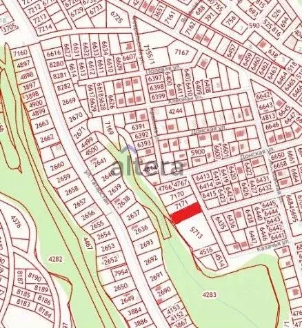 Участок в Татарстан, Высокогорский район, Чернышевское с/пос, с. ... - Фото 2