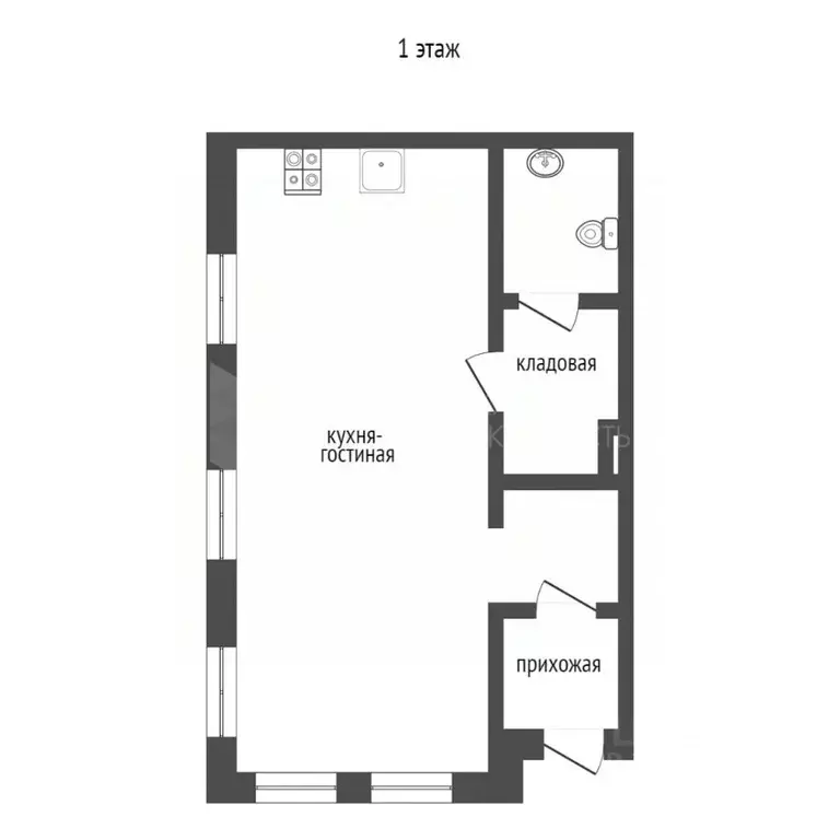 1-к кв. Тюменская область, Тюмень ул. Усиевича, 16 (58.0 м) - Фото 2