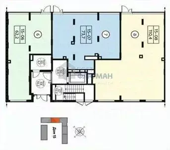 Помещение свободного назначения в Москва Скандинавия жилой комплекс, ... - Фото 2