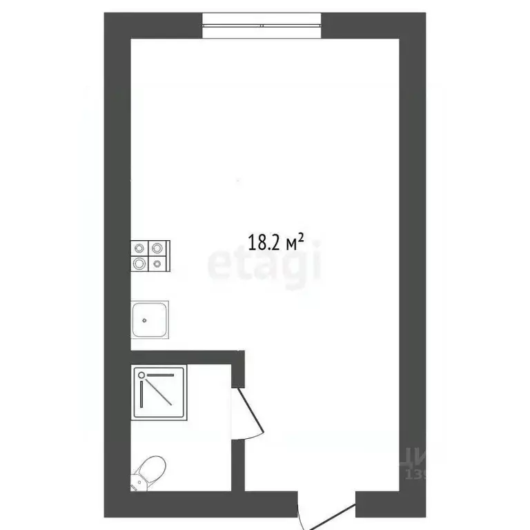 Комната Тюменская область, Тюмень Одесская ул., 20 (18.2 м) - Фото 1