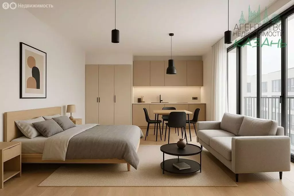 Квартира-студия: Казань, улица Рауиса Гареева, 78Б (23 м) - Фото 1