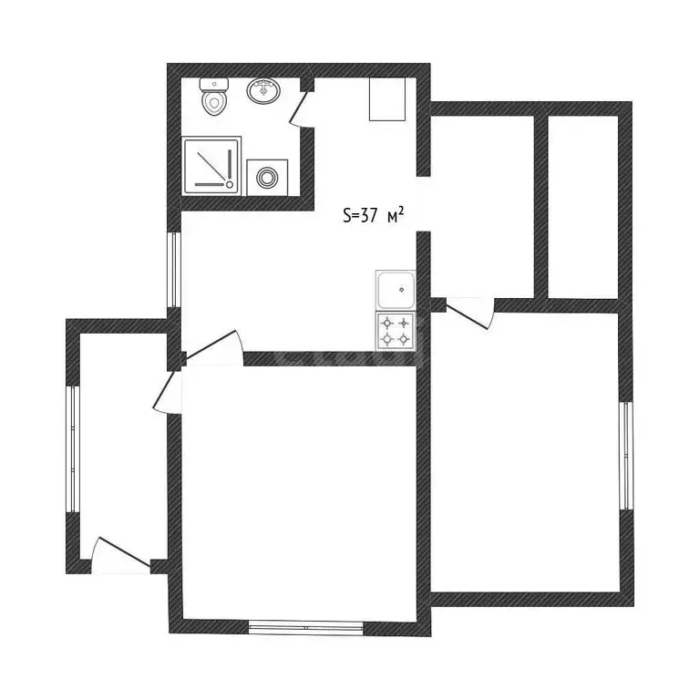 Дом в Белокуриха, Юбилейная улица (37 м) - Фото 2