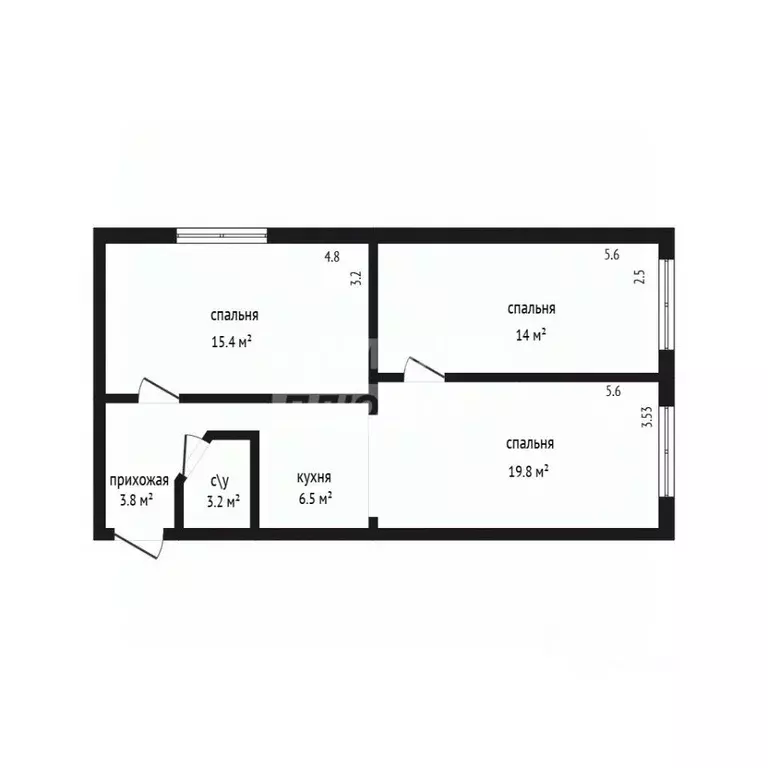 3-к кв. Дагестан, Дербент ул. Х. Тагиева, 33Б (62.7 м) - Фото 1