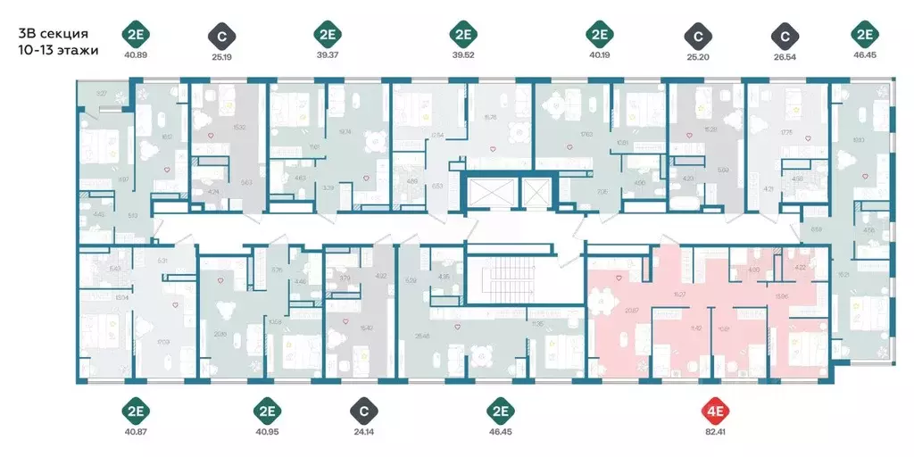 Студия Тюменская область, Тюмень Сибирский жилой комплекс (24.14 м) - Фото 2