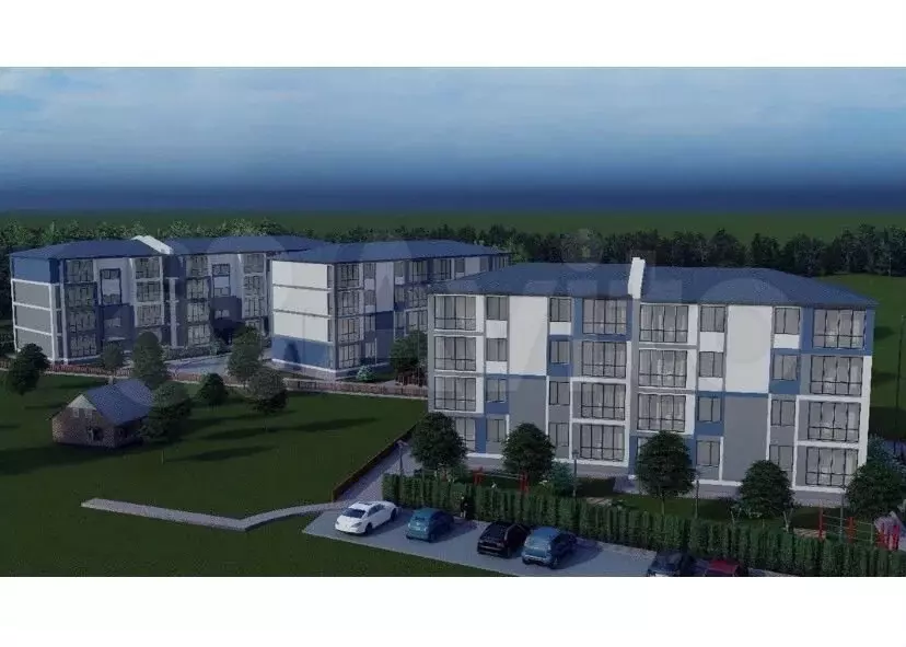 1-к. квартира, 35,9 м, 1/4 эт. - Фото 1