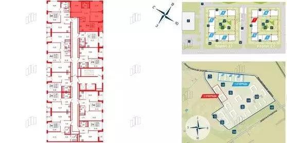 3-к кв. Санкт-Петербург пос. Парголово, дор. Михайловская, 14к1 (65.94 ... - Фото 1