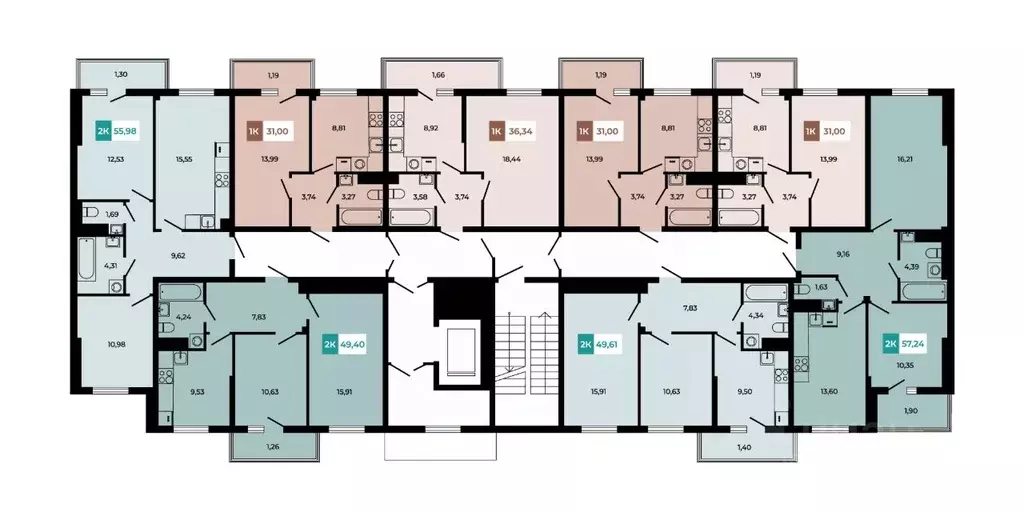 2-к кв. Ростовская область, Аксайский район, Щепкинское с/пос, пос. ... - Фото 2