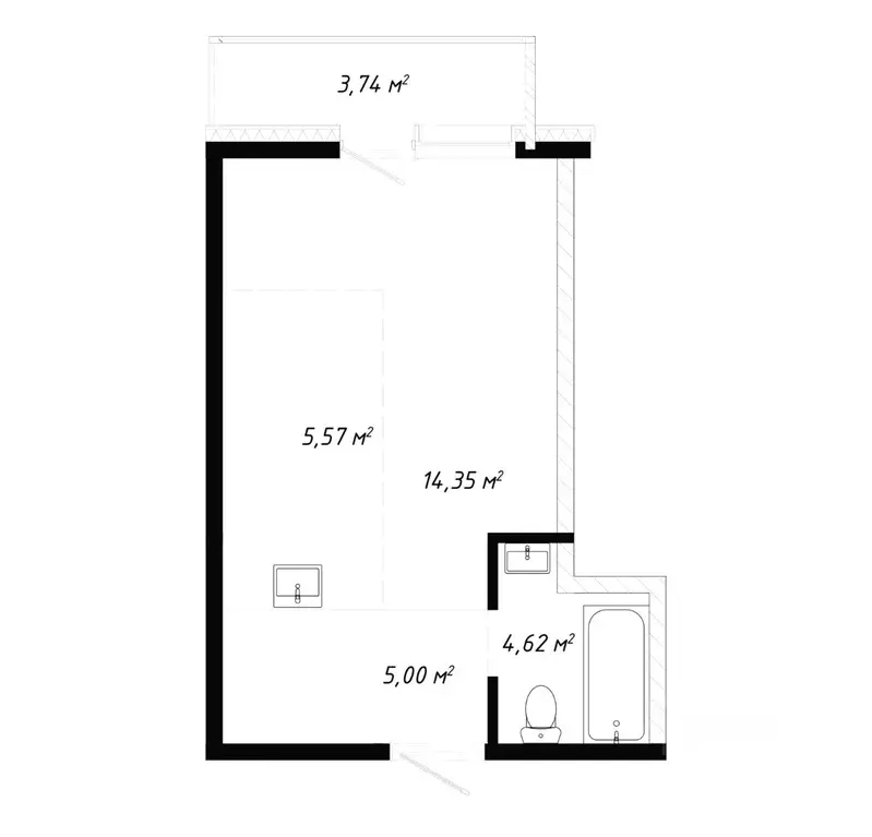1-к кв. Иркутская область, Иркутск Правобережный округ, Кино жилой ... - Фото 1
