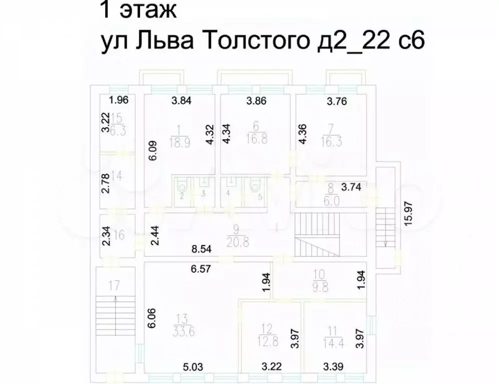 Продается особняк (B) 573 мв здании «на ул. Льва Толстого, 2/22с6 - Фото 1