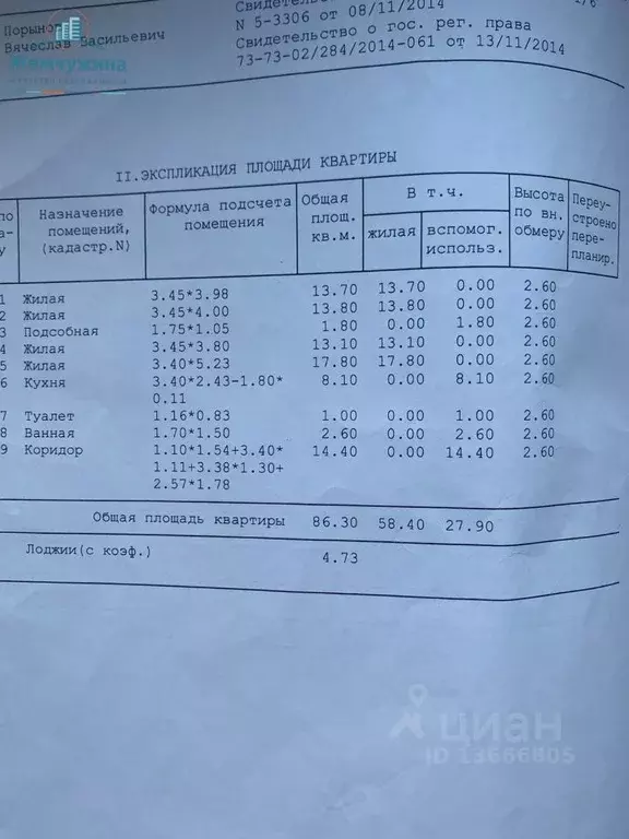 4-к кв. Ульяновская область, Димитровград Московская ул., 18 (90.0 м) - Фото 1