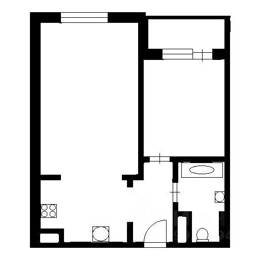 1-к кв. Санкт-Петербург Туристская ул., 23к1 (36.0 м) - Фото 1