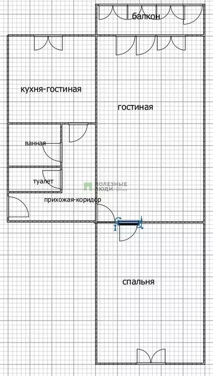 2-к кв. Тульская область, Тула ул. Седова, 49 (44.5 м) - Фото 1