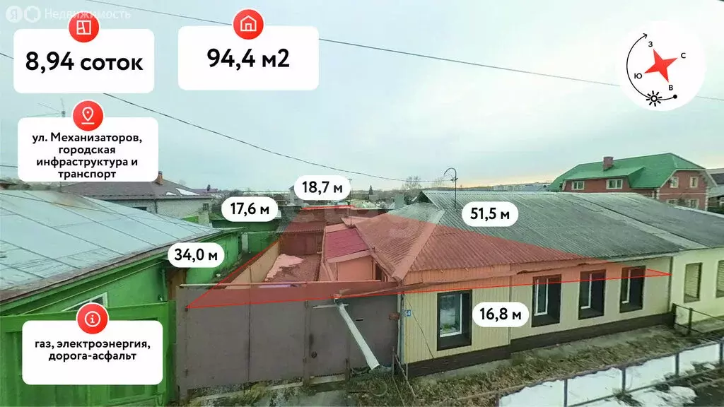 Дом в Тюмень, улица Механизаторов (94.4 м) - Фото 2