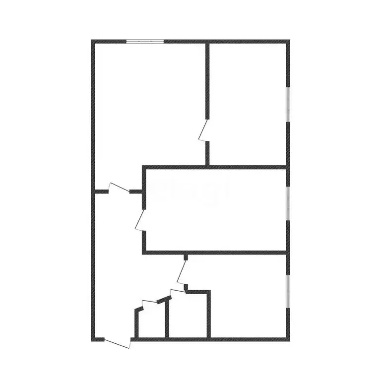 3-комнатная квартира: Губкин, улица Лазарева, 12 (50.9 м) - Фото 0