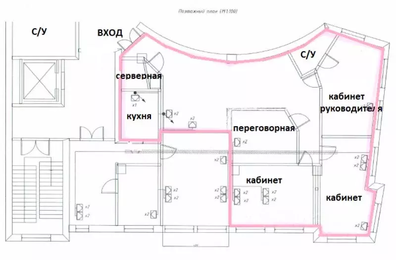 Офис в Москва Большой Саввинский пер., 17 (140 м) - Фото 2