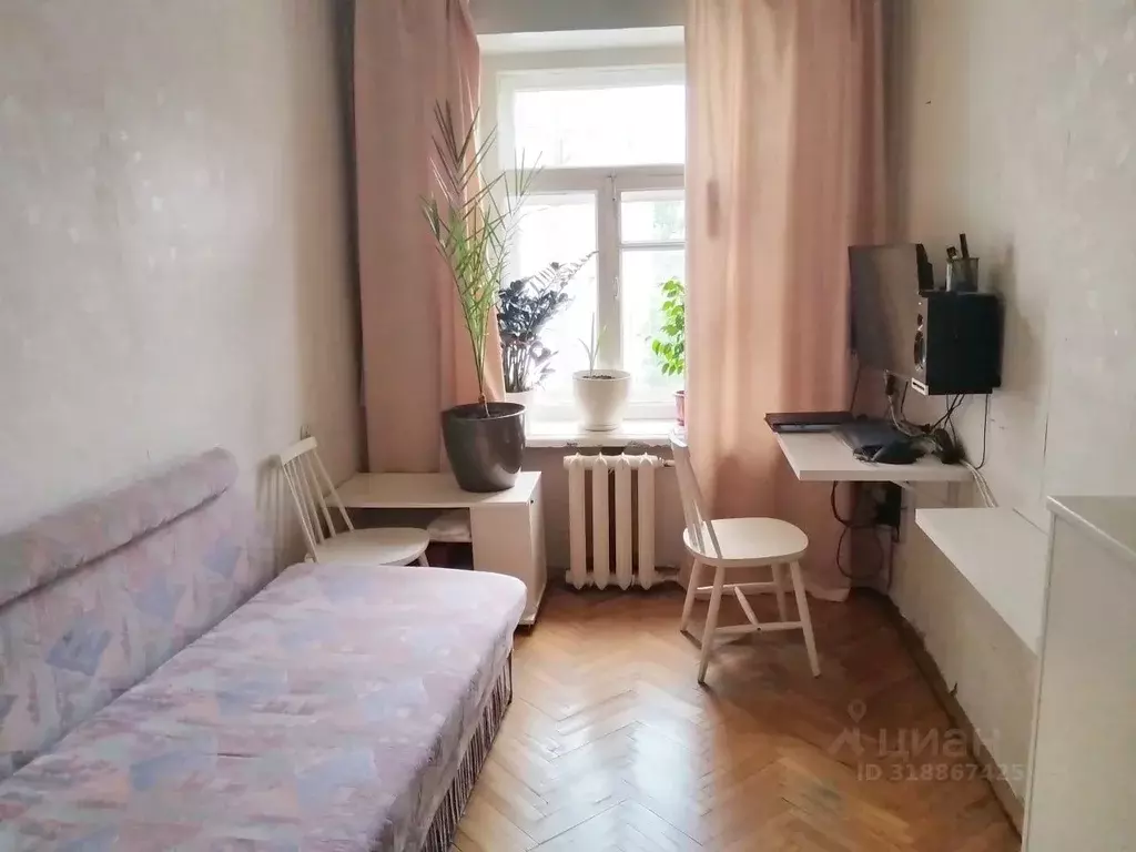 Комната Москва Зубовский бул., 29 (10.5 м) - Фото 1