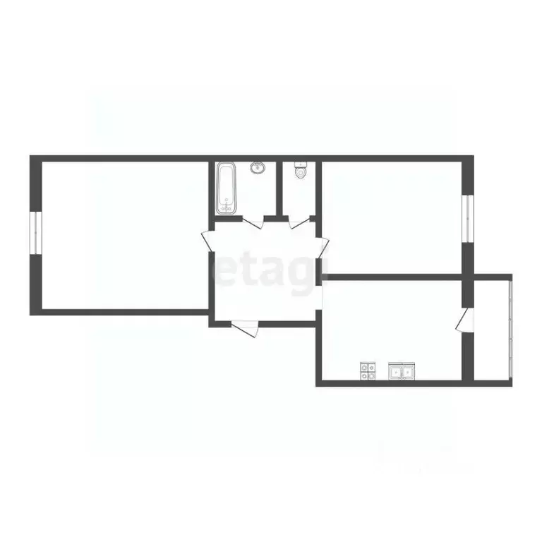 2-к кв. Ярославская область, Ярославль ул. Строителей, 18 (52.35 м) - Фото 2