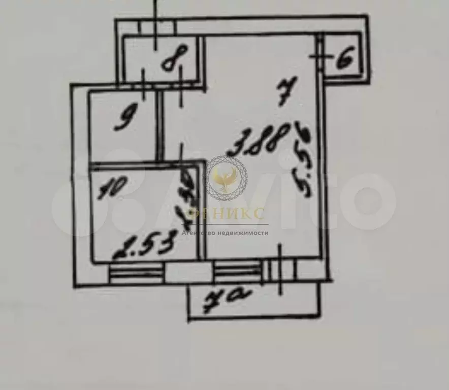 1-к. квартира, 29,6 м, 2/2 эт. - Фото 1
