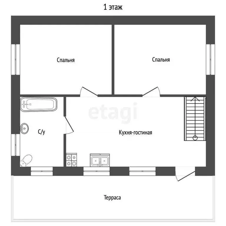 Дом в Голубая Нива, посёлок Голубая Нива (50 м) - Фото 0