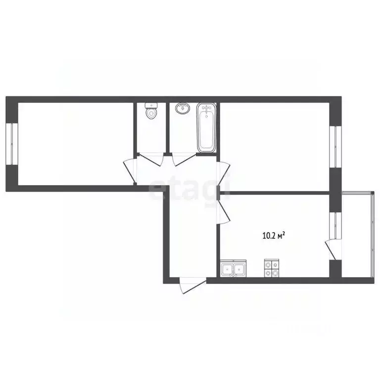 2-к кв. Ярославская область, Ярославль ул. Пашуковская, 11 (59.7 м) - Фото 2
