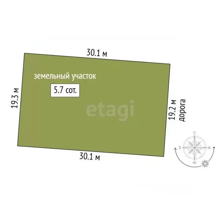 Участок в Ростовская область, Ростов-на-Дону пер. 4-й Позитивный (5.7 ... - Фото 2