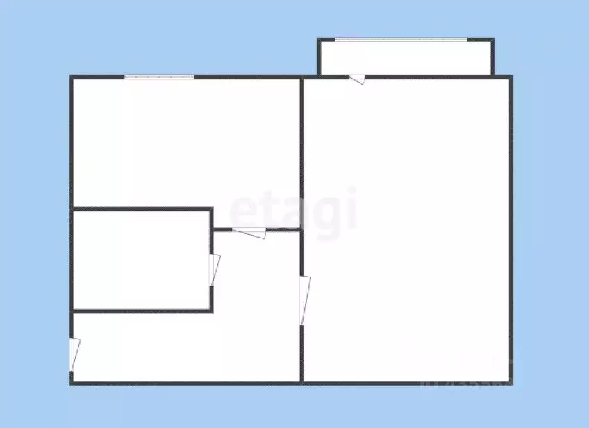 1-к кв. Белгородская область, Губкин ул. Раевского, 21 (30.1 м) - Фото 1