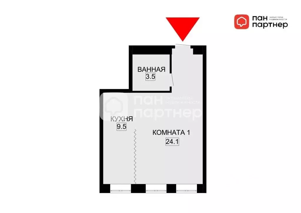 1-к кв. санкт-петербург лиговский просп, 253 (37.1 м) - Фото 0