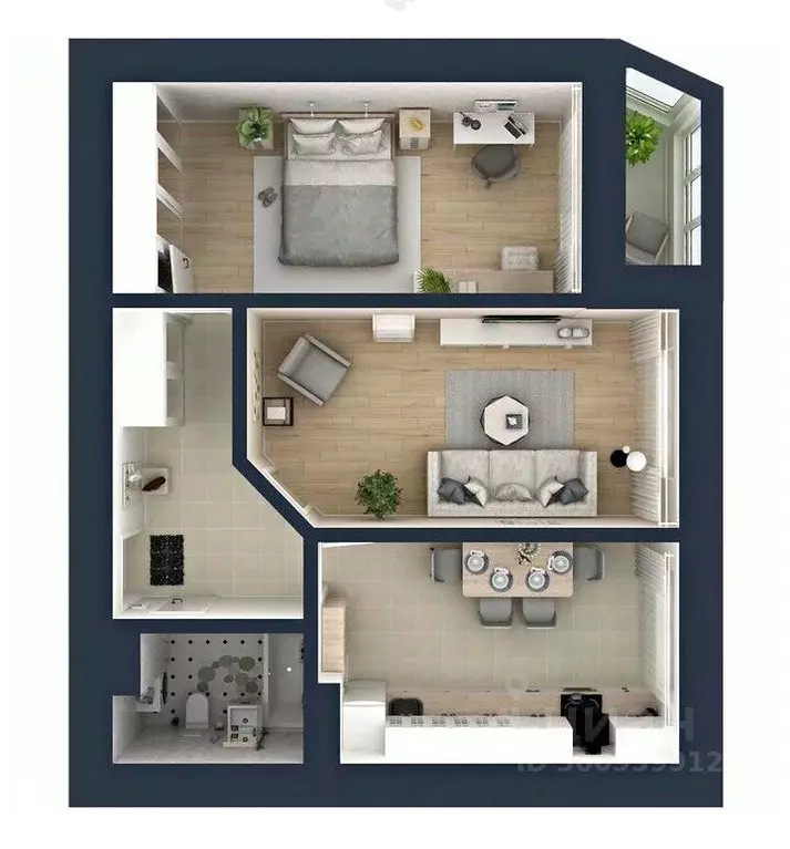 2-к кв. Ярославская область, Ярославль Суздальское ш., 64 (68.8 м) - Фото 2