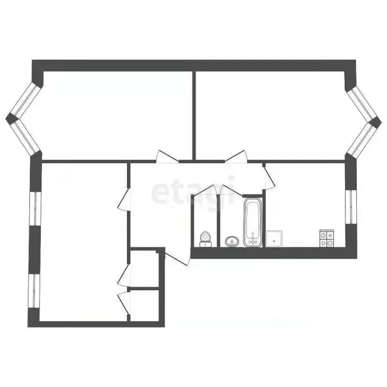 3-к кв. Ленинградская область, Кириши ул. Строителей, 6 (76.4 м) - Фото 2