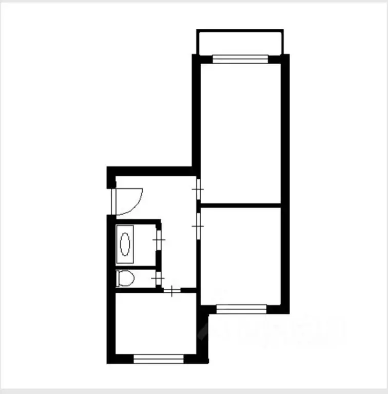 2-к кв. Москва Митинская ул., 49 (57.5 м) - Фото 2