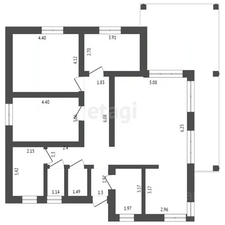 Дом в Севастополь Рассвет-2 садоводческое товарищество, 8 (130 м) - Фото 2