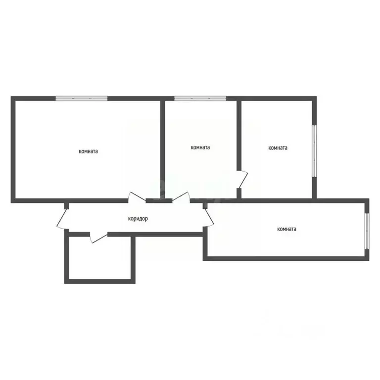 3-к кв. Воронежская область, с. Новая Усмань ул. Коминтерновская, 2Д ... - Фото 2