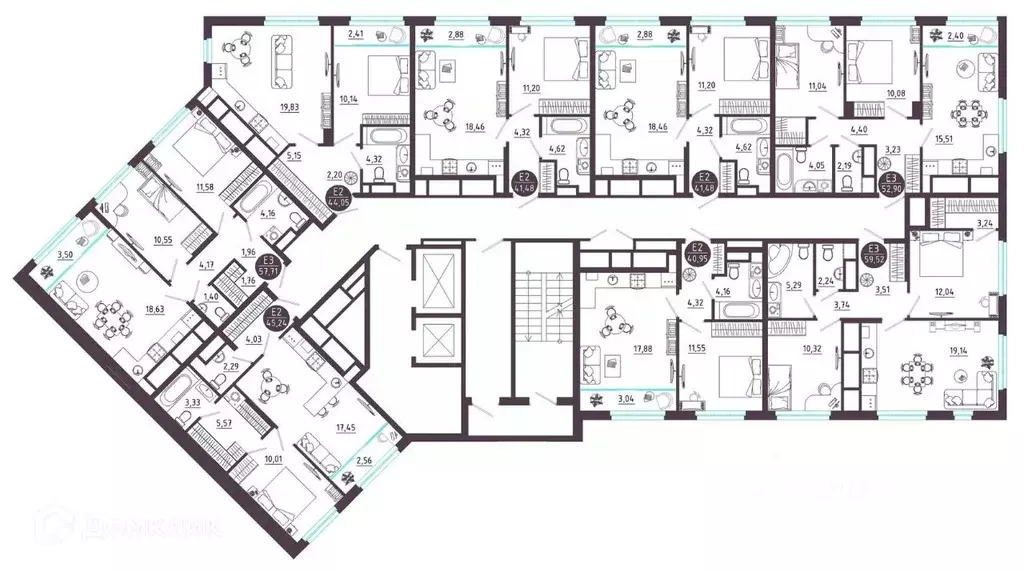 1-к кв. Рязанская область, Рязань Московское ш. (40.95 м) - Фото 2