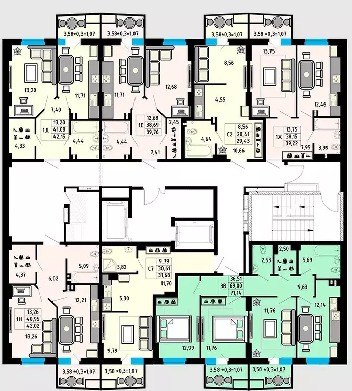 Студия Ростовская область, Ростов-на-Дону, Нахичевань ул. 23-я Линия, ... - Фото 2