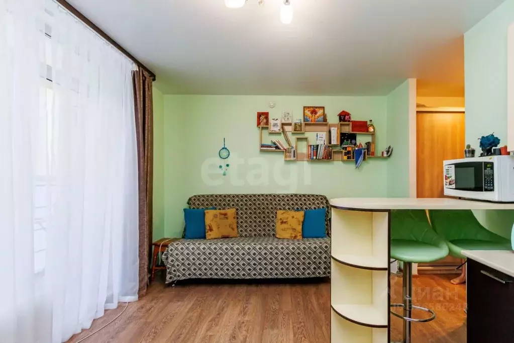 Студия Тюменская область, Тюмень ул. Червишевский Тракт, 47к1 (24.2 м) - Фото 1