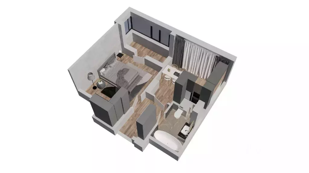 1-к кв. Ростовская область, Батайск ул. Ушинского, 27Ак1 (32.4 м) - Фото 2