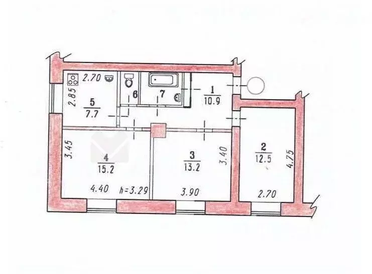 3-к кв. Омская область, Омск ул. Серова, 12 (63.9 м) - Фото 1