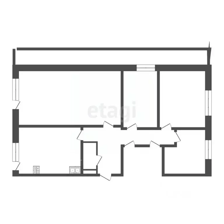 4-к кв. Ульяновская область, Ульяновск Октябрьская ул., 19 (58.4 м) - Фото 2