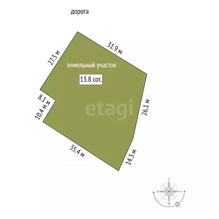 Участок в Кемеровская область, Кемерово ул. Лутугина (13.78 сот.) - Фото 2