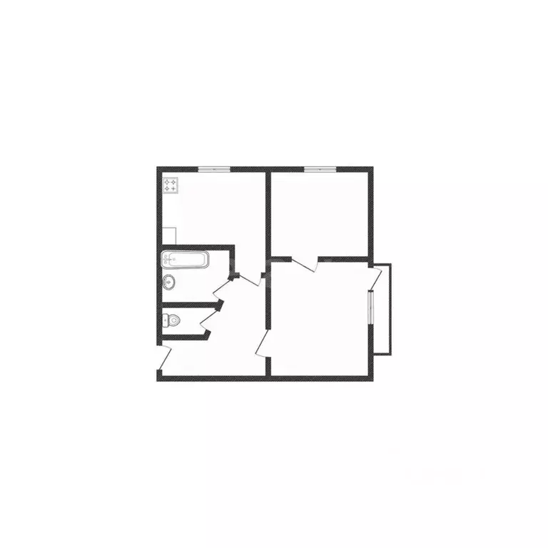 2-к кв. Белгородская область, Строитель Яковлевский городской округ, ... - Фото 2