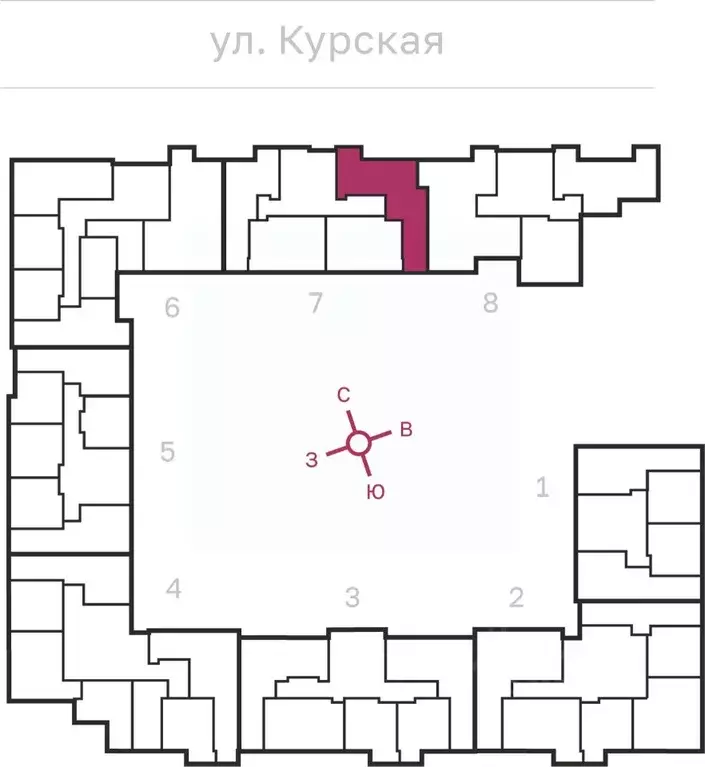 3-к кв. Санкт-Петербург Курская ул., 27 (78.05 м) - Фото 1