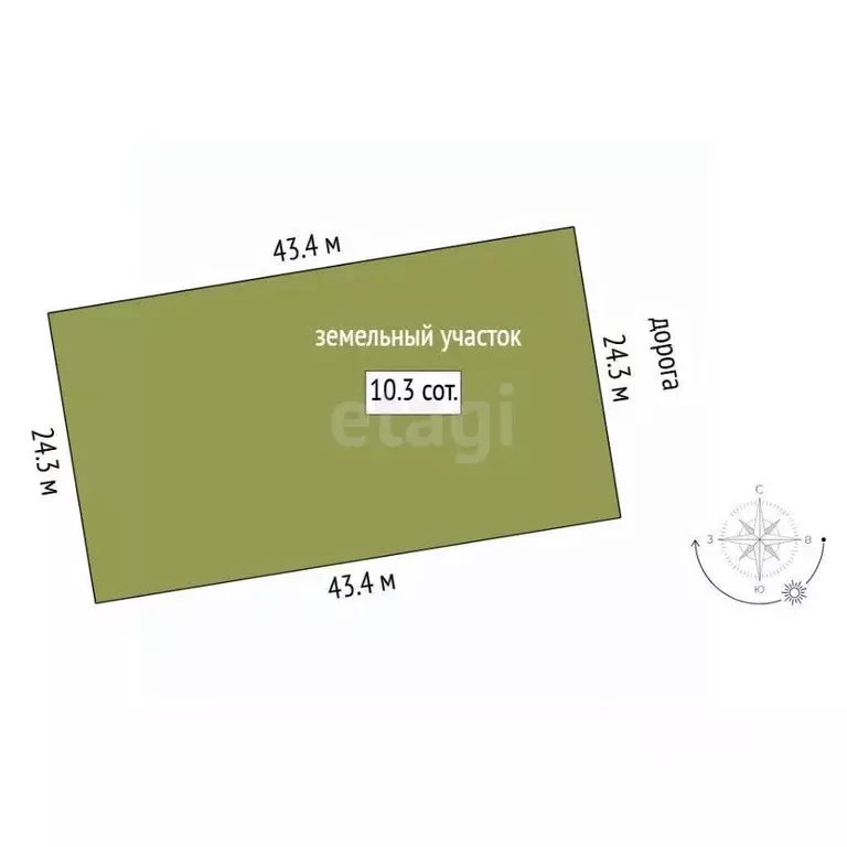 Участок в Свердловская область, Талица ул. Луначарского (10.0 сот.) - Фото 2